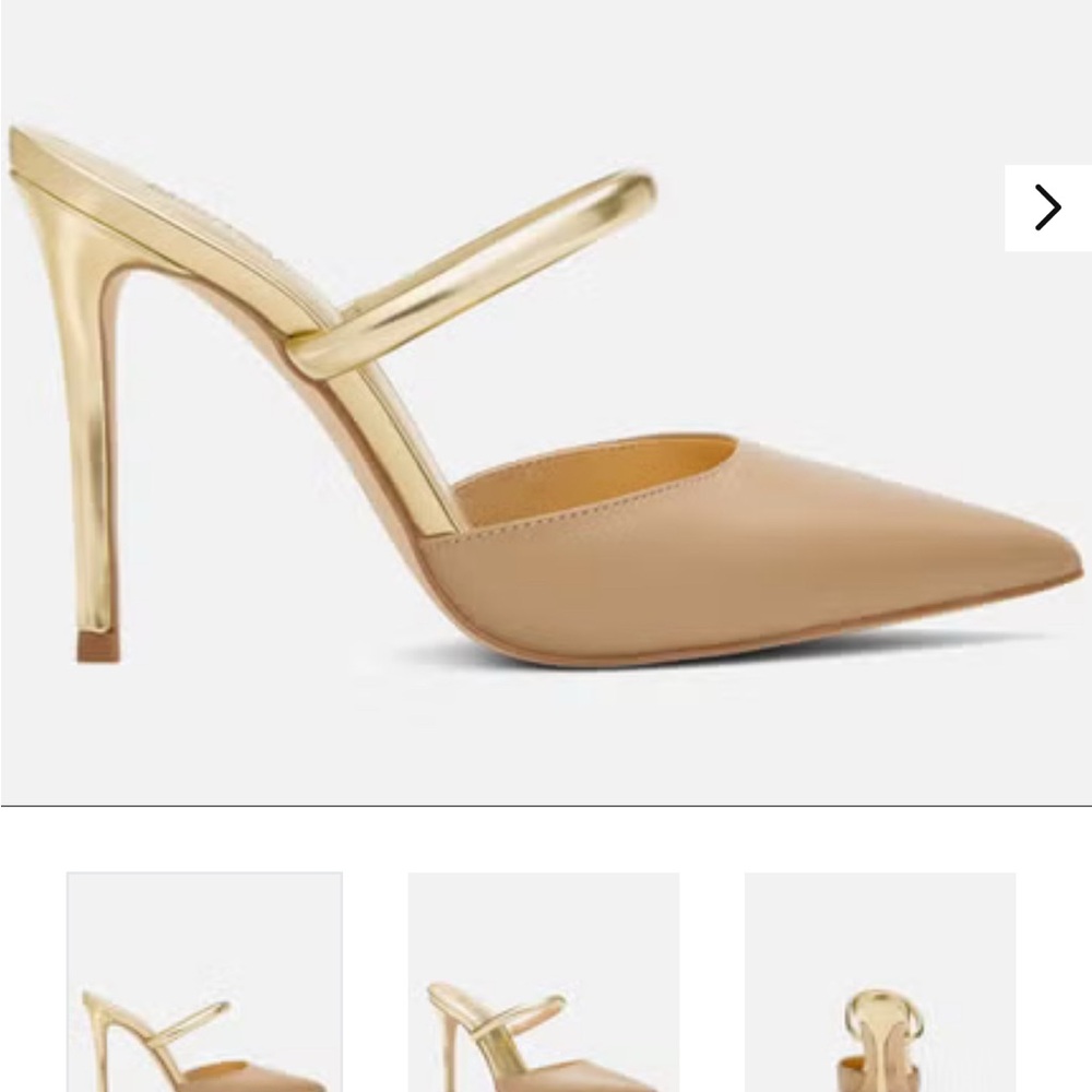Michael Kors - Camel Heels - Jessa Leather Mules